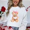 PRE-ORDER V-DAY TEDDY BEAR* GLITTER CLEAR FILM SCREEN PRINT TRANSFER *