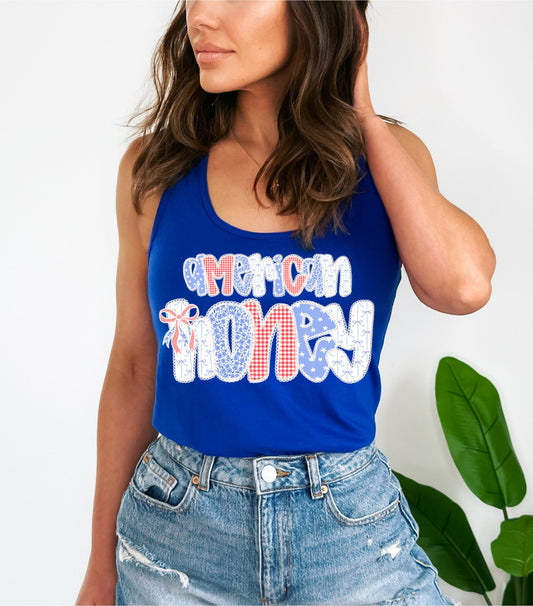 PRE-ORDER*AMERICAN HONEY * GLITTER CLEAR FILM SCREENPRINT TRANSFER