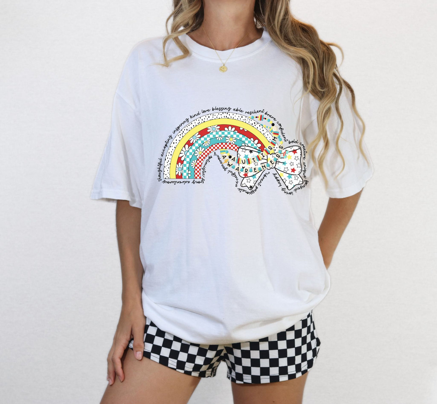 RTS *AUTISM RAINBOW* GLITTER CLEAR FILM SCREENPRINT TRANSFER