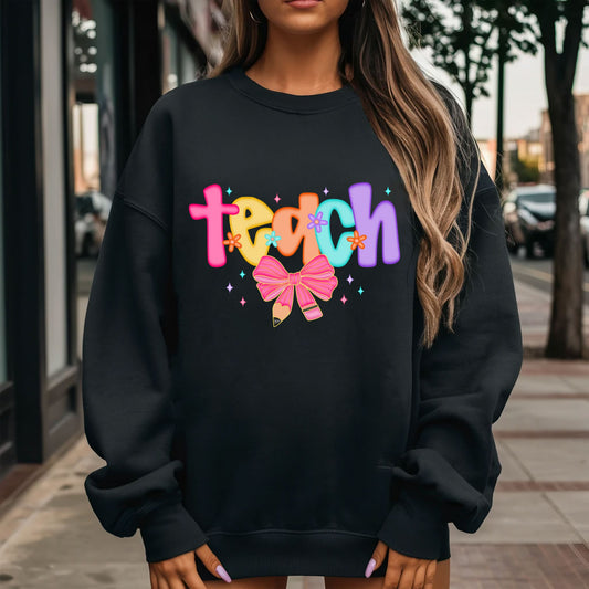 RTS *NEON TEACH* GLITTER CLEAR FILM SCREENPRINT TRANSFER