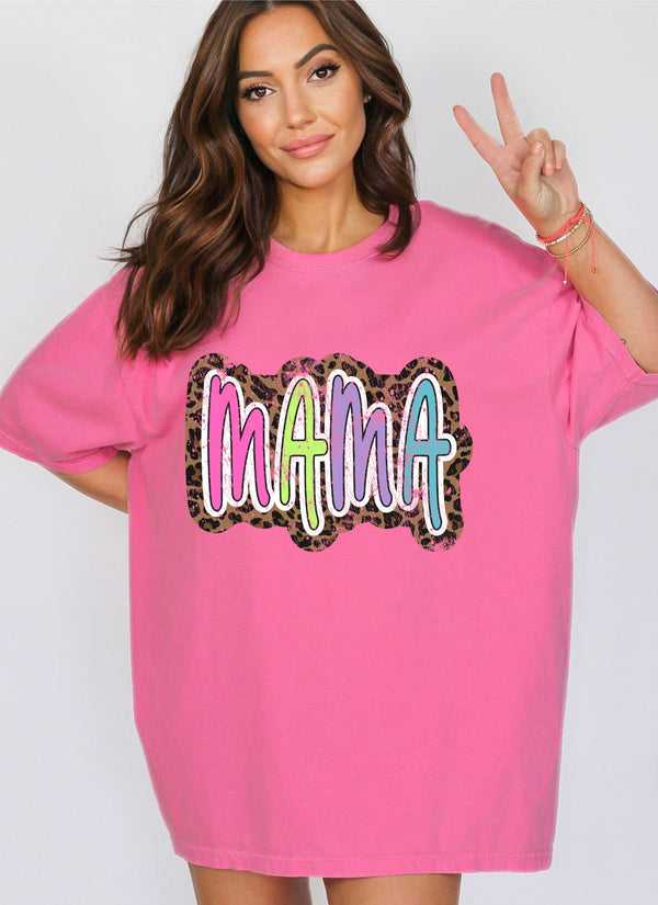 RTS**MAMA YARN NEON* CLEAR FILM SCREEN PRINT TRANSFER WITH GLITTER