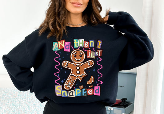 PRE-ORDER**AND THEN I SNAPPED ** CLEAR FILM SCREEN PRINT TRANSFER WITH GLITTER