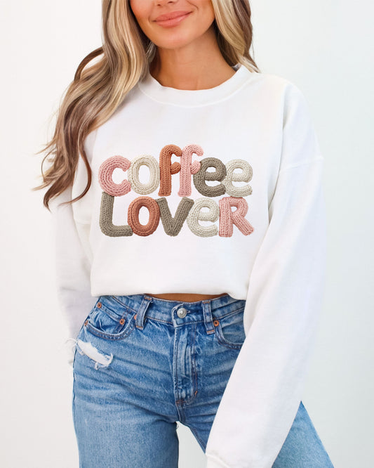 PRE-ORDER**COFFEE LOVER** CLEAR FILM SCREEN PRINT TRANSFER WITH GLITTER