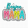 Boujee Mama Glitter Clear Film Screen Print Transfer