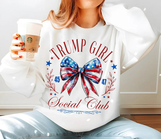 GLITTER CLEAR FILM ** TRUMP GIRL**