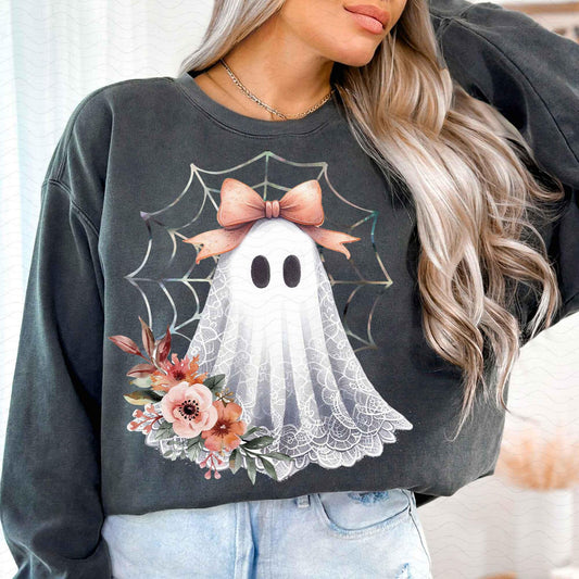 RTS**ANTIQUE GHOST* GLITTER CLEAR FILM SCREENPRINT TRANSFER
