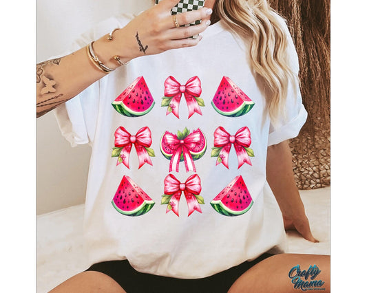 PRE-ORDER* *WATERMELON COQUETTE ** GLITTER CLEAR FILM SCREENPRINT TRANSFER