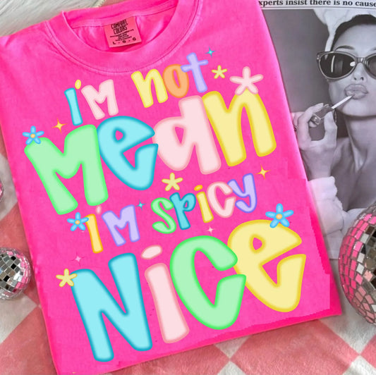 RTS**SPICY NICE* GLITTER CLEAR FILM SCREENPRINT TRANSFER