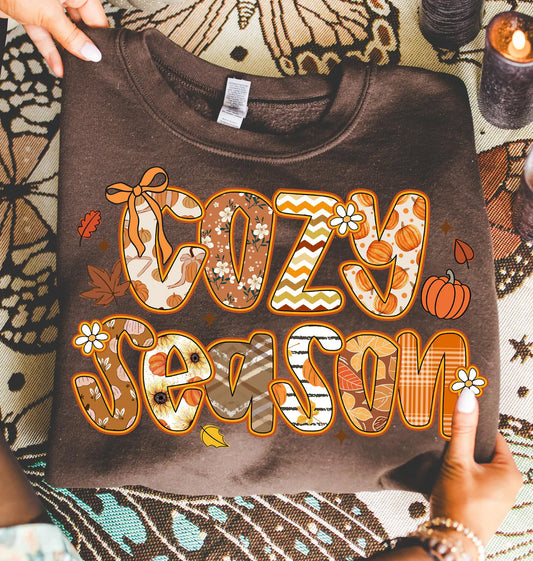 RTS *COZY SEASON BOWS* GLITTER CLEAR FILM SCREENPRINT TRANSFER