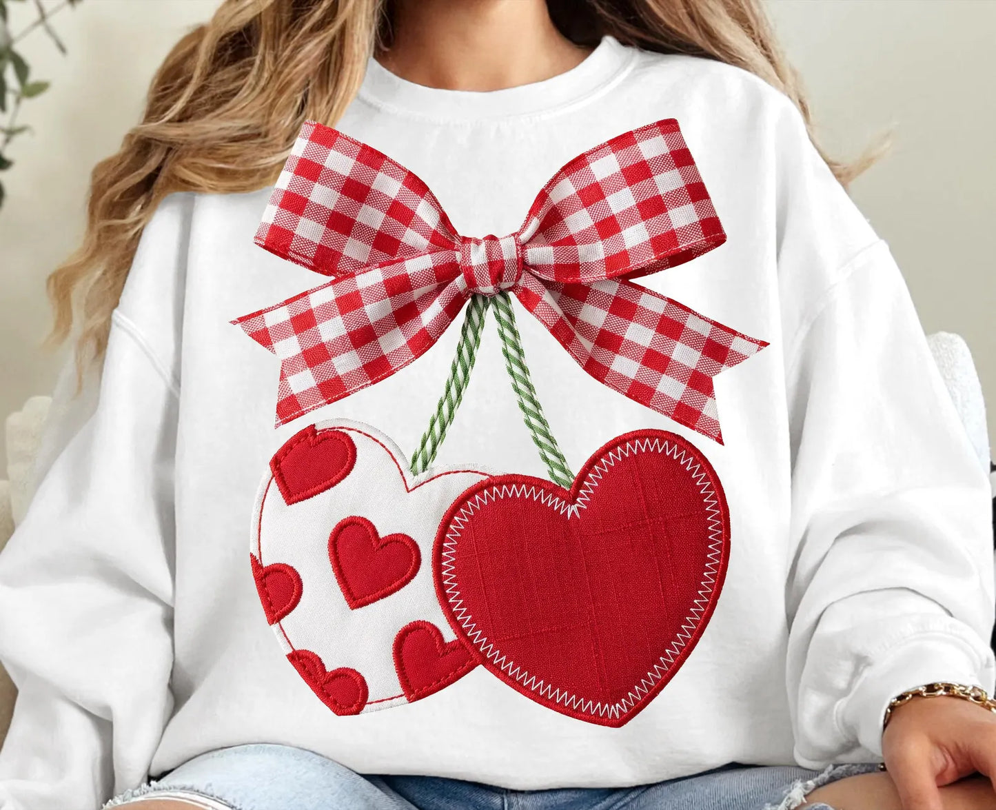 PRE-ORDER**PATCH WORK CHERRIES** CLEAR FILM SCREEN PRINT TRANSFER WITH GLITTER