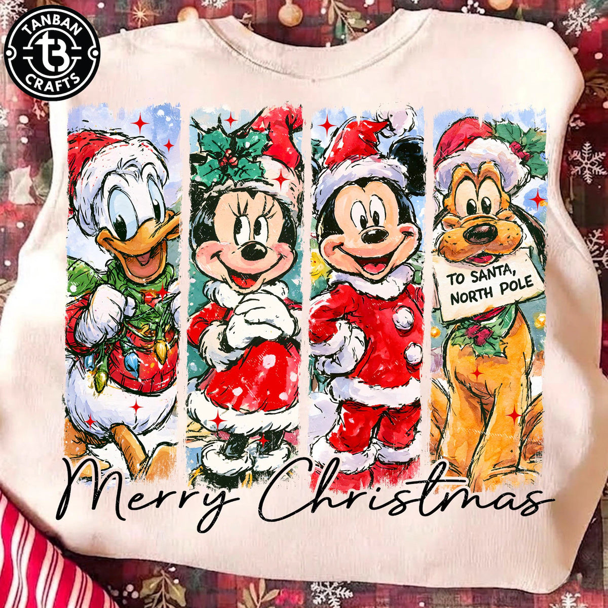 PRE-ORDER *CHRISTMAS MOUSE* GLITTER CLEAR FILM SCREENPRINTS