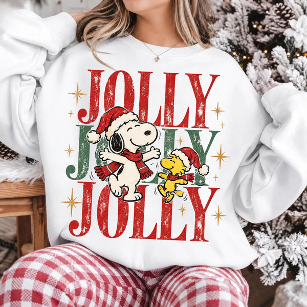 PRE-ORDER *JOLLY PEANUTS* GLITTER CLEAR FILM SCREENPRINTS