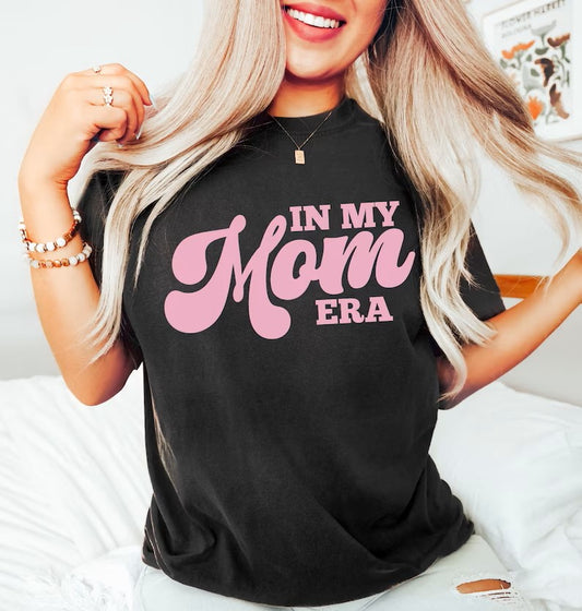 RTS ** IN MY MOM ERA** SINGLE COLOR SCREENPRINT TRANSFER ( PINK ) - Nu Kustomz llc