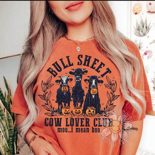 GLITTER CLEAR FILM **BULL SHEET COW LOVER CLUB**