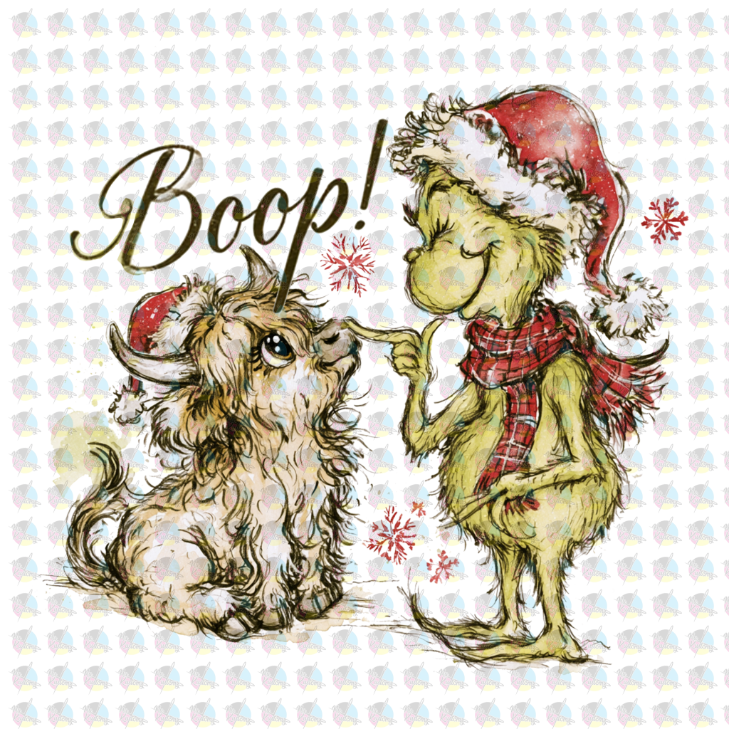 PRE-ORDER * BOOP * GLITTER CLEAR FILM SCREENPRINT TRANSFER