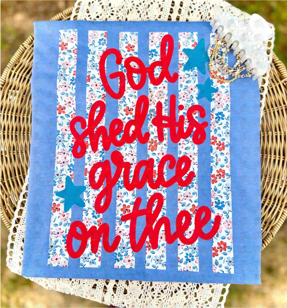 PRE- ORDER**GOD IS GOOD PINK** GLITTER CLEAR FILM SCREEN PRINT TRANSFER **