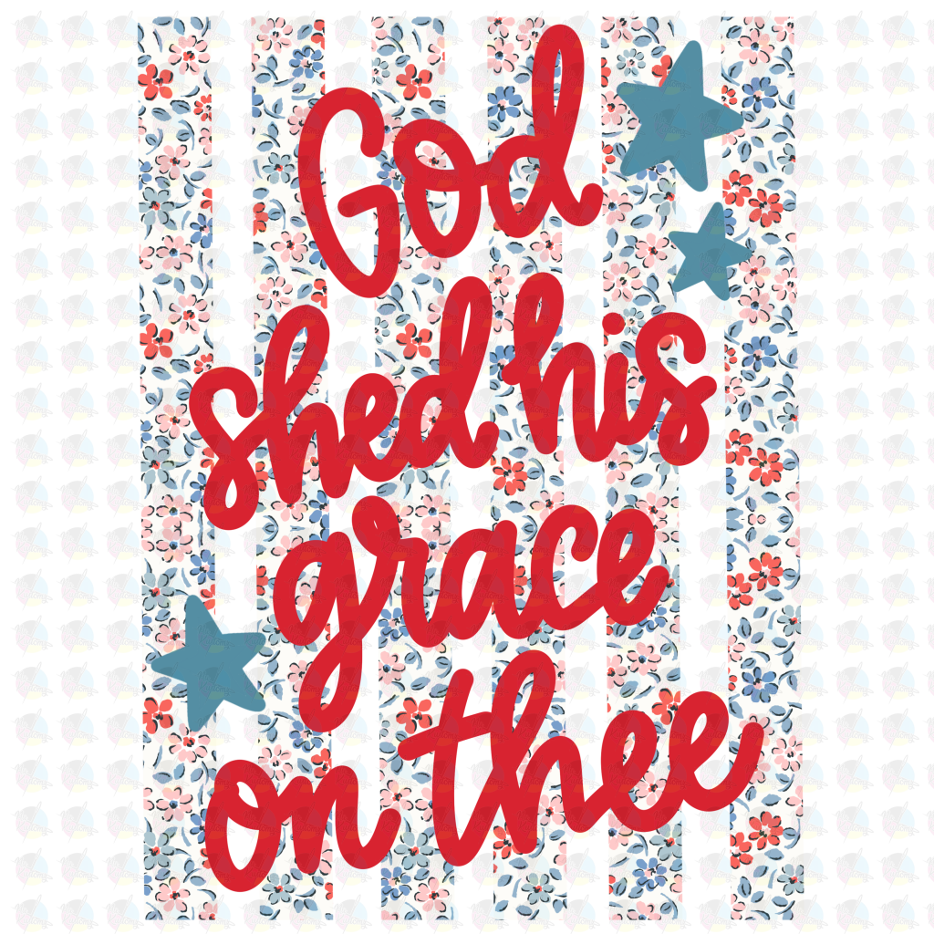 PRE- ORDER**GOD IS GOOD PINK** GLITTER CLEAR FILM SCREEN PRINT TRANSFER **