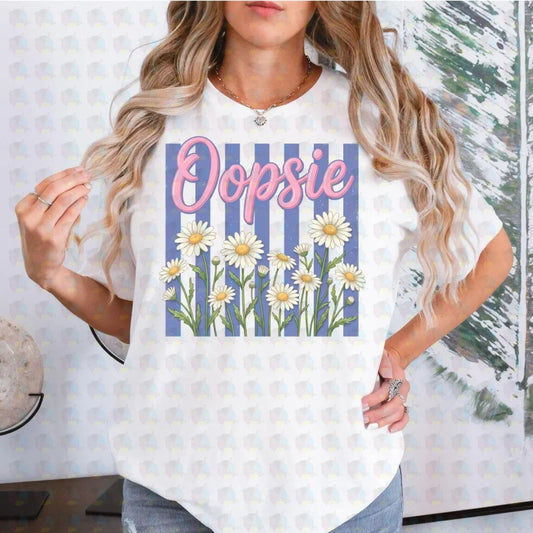 PRE- ORDER**OOPSIE ** GLITTER CLEAR FILM SCREEN PRINT TRANSFER *