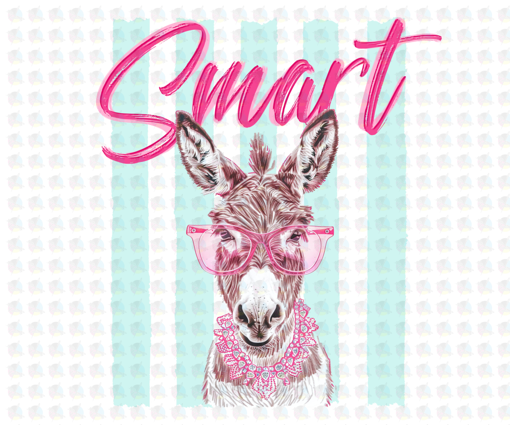 PRE- ORDER*SMART DONKEY ** GLITTER CLEAR FILM SCREEN PRINT TRANSFER **