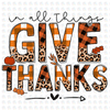 Pre-Order In All Things Give Thanks Non-Glitter Dream Transfers