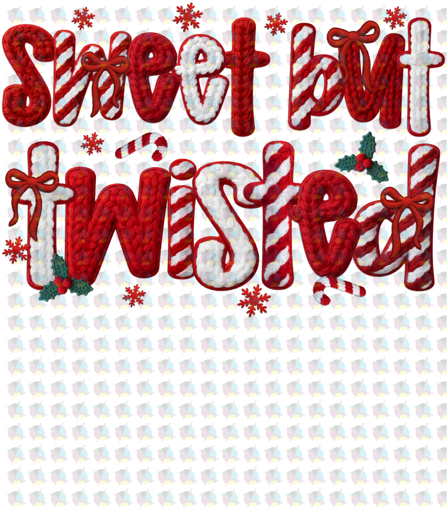 *sweet but twisted* GLITTER CLEAR FILM SCREENPRINT TRANSFER
