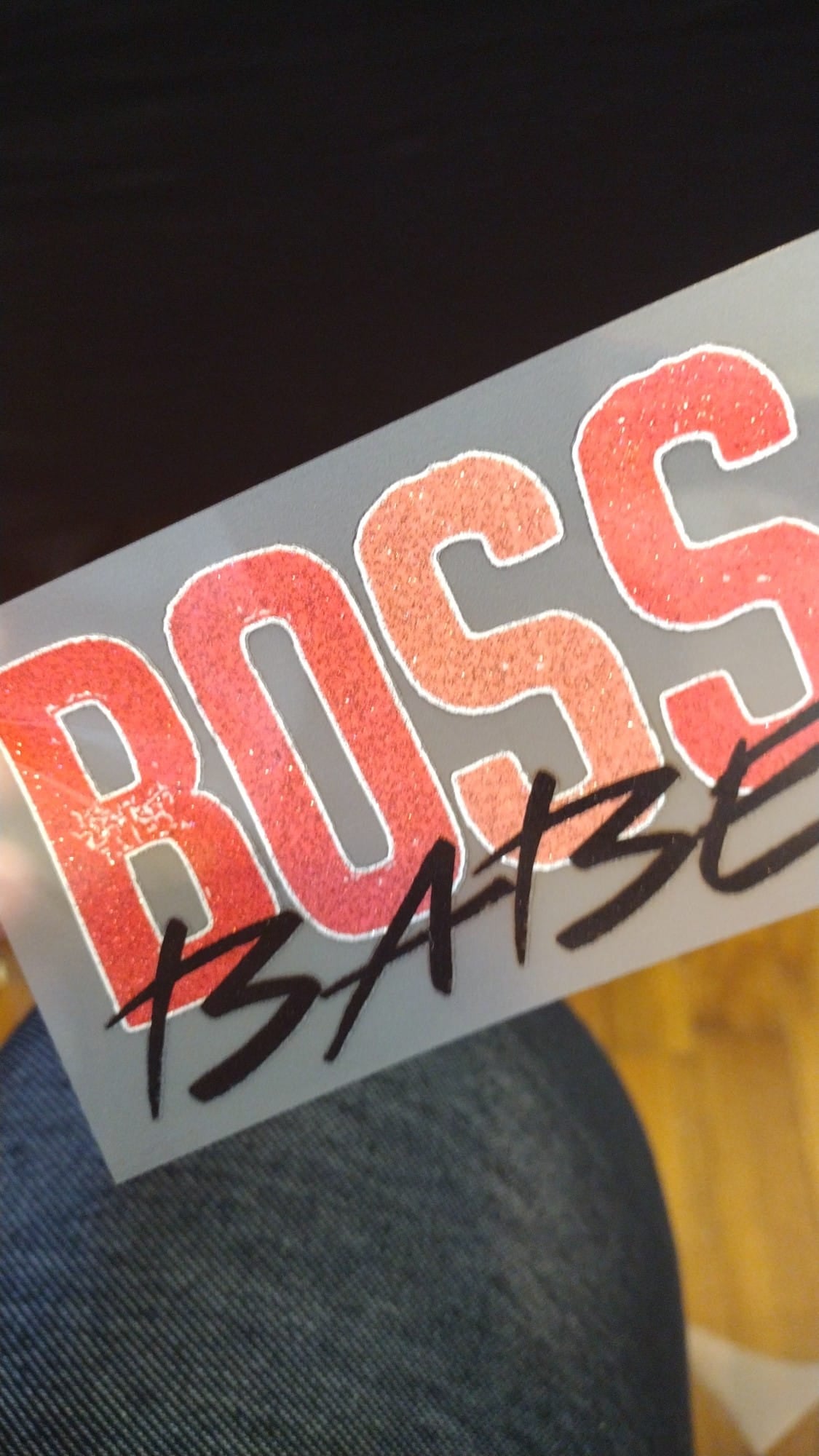 POCKET RTS Boss Babe Glitter Clear Film Transfer POCKET – Nu Kustomz llc