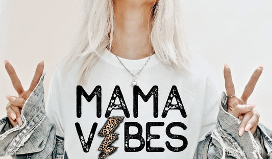 RTS Glitter Mama Vibes Clear Film Transfer - Nu Kustomz llc