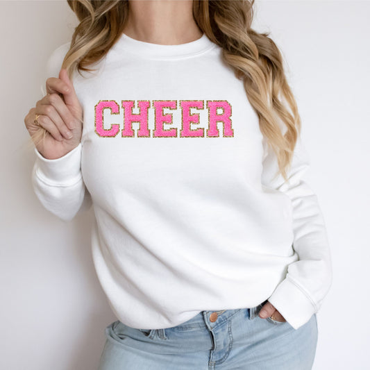 RTS Cheer Faux Chanille Glitter Dream Transfer - Nu Kustomz llc