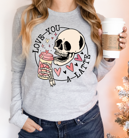 RTS Love You A Latte Skull NON-Dream Transfer - Nu Kustomz llc