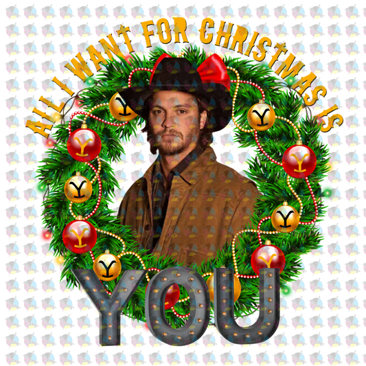 All I Want For Christmas Is You. Ys Kay-See Digital Download Png