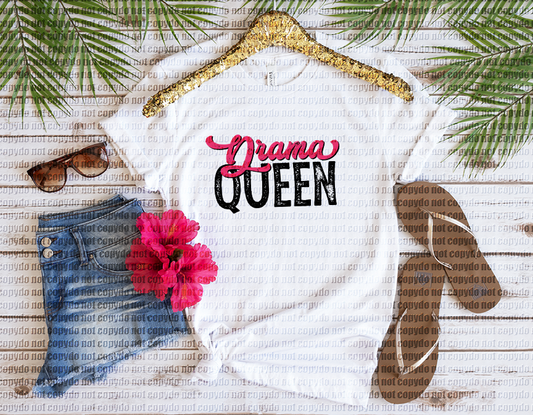 RTS Drama Queen Glitter Dream Transfer Screen Print - Nu Kustomz llc