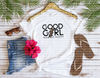 RTS Good Girl with Bad Habits Glitter Dream Transfer Screen Print - Nu Kustomz llc