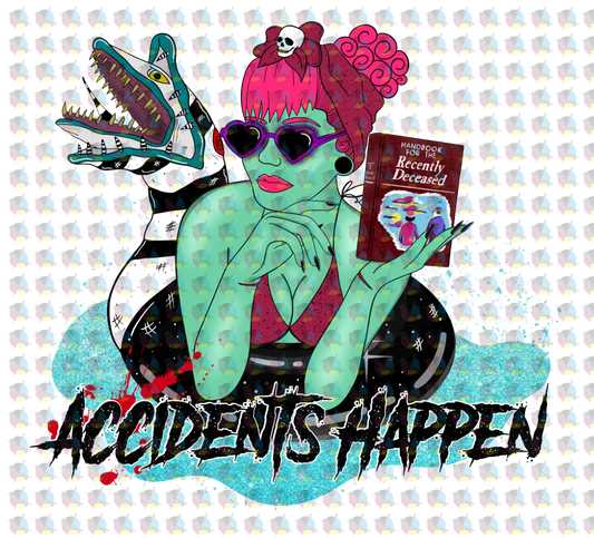 Pre-Order Accidents Happen Glitter Dream Transfer Screen Print