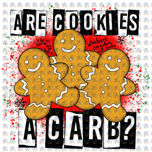 Pre-Order Are Cookies A Carb Glitter Dream Transfer