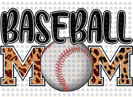 Pre-Order Baseball Mom 1 Glitter Dream Transfer Screen Print