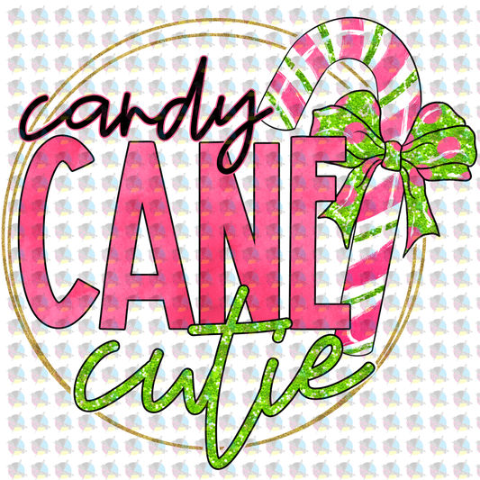 Pre-Order Candy Cane Cutie Pink Glitter Dream Transfer