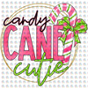 Pre-Order Candy Cane Cutie Pink Glitter Dream Transfer