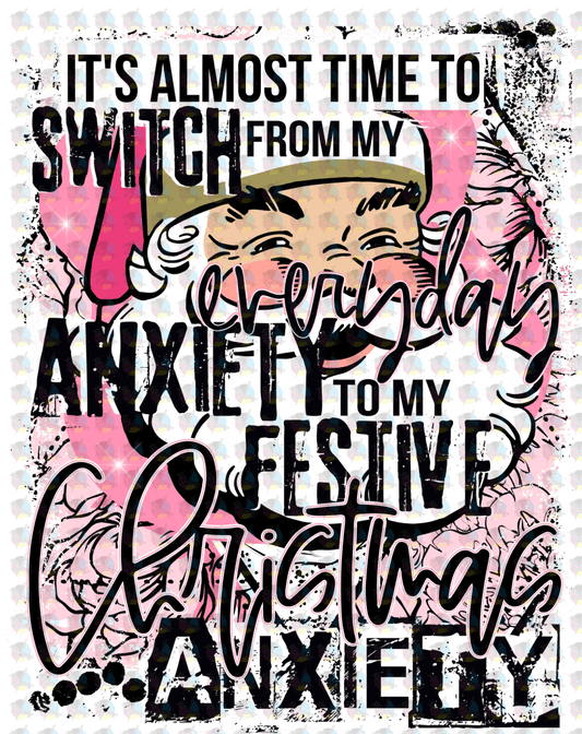 Pre-Order Christmas Anxiety Non-Glitter Dream Transfers