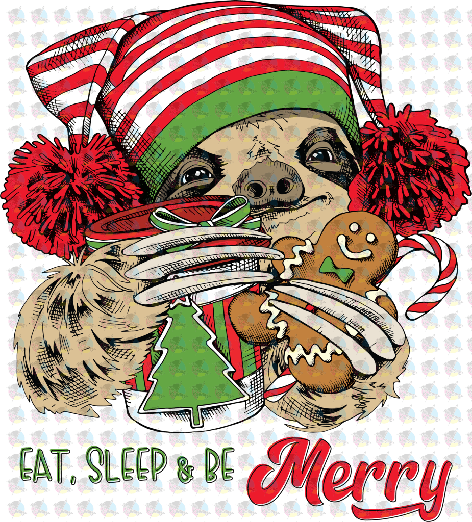 RTS Elf Sloth RED NON-Glitter Dream Transfers – Nu Kustomz llc