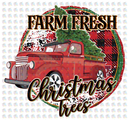 Pre-Order Farm Fresh Christmas Trees Non-Glitter Dream Transfers