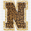 Pre-Order Faux Chenille Alphabet Leopard Glitter Dream Transfer Screen Print