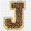 Pre-Order Faux Chenille Alphabet Leopard Glitter Dream Transfer Screen Print