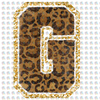 Pre-Order Faux Chenille Alphabet Leopard Glitter Dream Transfer Screen Print