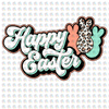 Pre-Order Happy Easter 3 Bunny Glitter Dream Transfer