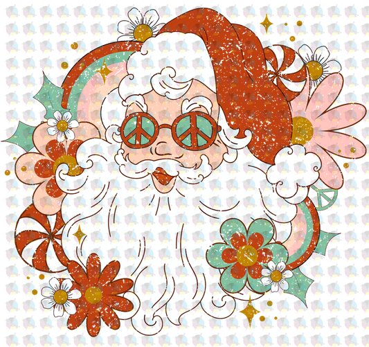 Pre-Order Hippie Santa Non-Glitter Dream Transfers