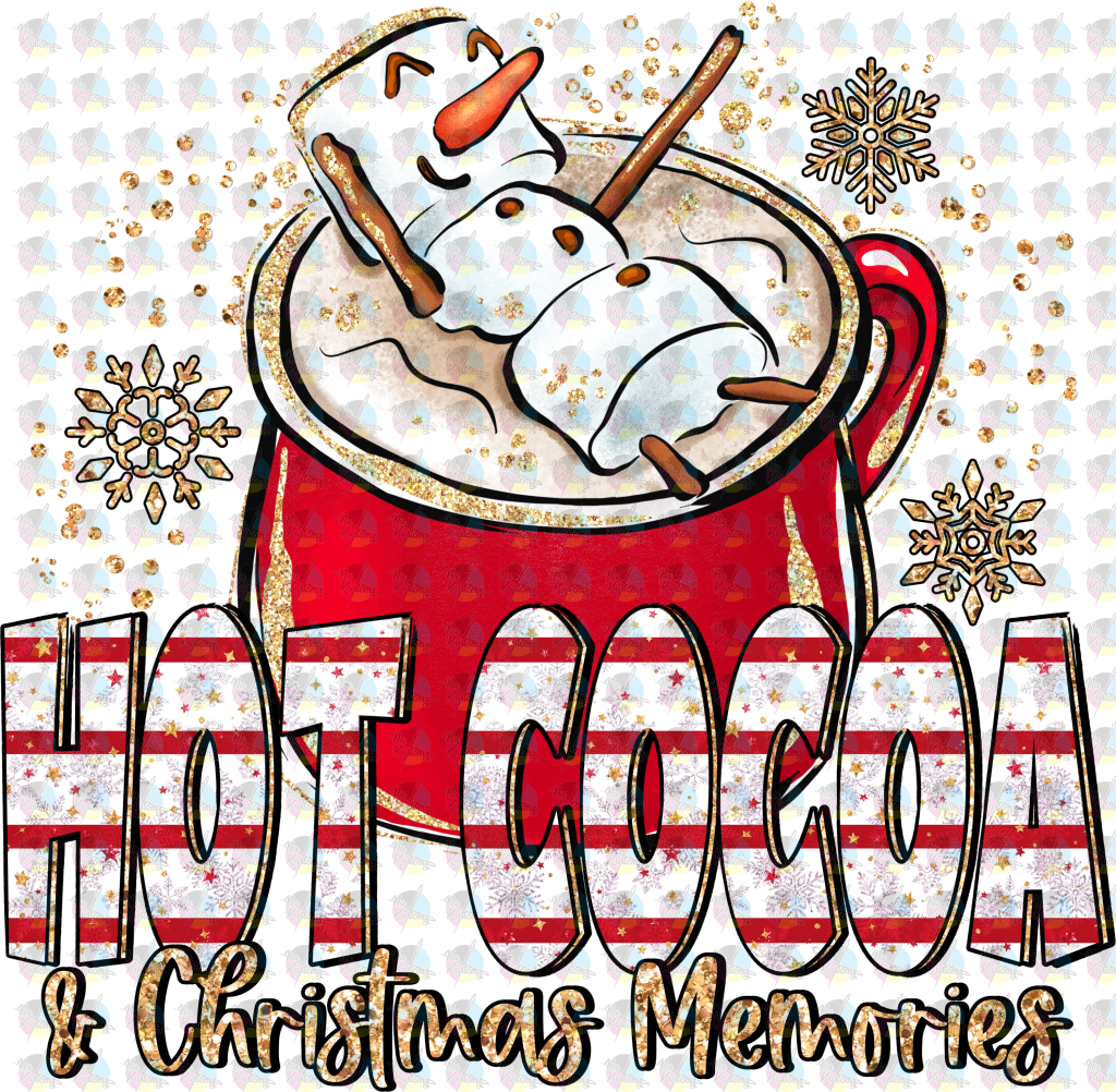 Pre-Order Hot Cocoa And Christmas Movies Non-Glitter Dream Transfers