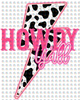 Pre-Order Howdy Yall Cow Print Glitter Dream Transfer Screen