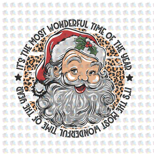 Pre-Order Its The Most Wonderful Time Of Year Santa Non-Glitter Dream Transfers