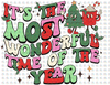 Pre-Order Its The Most Wonderul Time Of Yar Retro Non-Glitter Dream Transfers