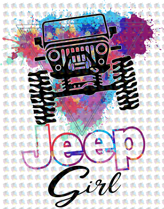 Pre-Order Jeep Girl Glitter Dream Transfer Screen Print